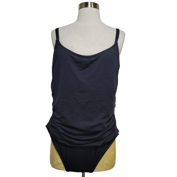 La Blanca Classic Black Women's Plus Curvy Size One Piece Swimsuit Size 20W - Picture 1 of 10